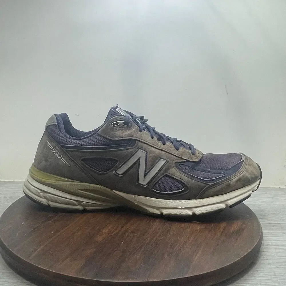 New Balance 990v4 Men's Size 15 Blue Suede Sneakers Athletic Shoes USA M990NV4